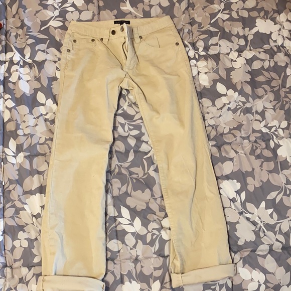 High waisted white Banana Republic corduroy pants - Picture 2 of 2